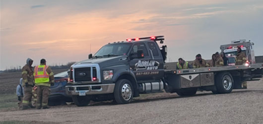 Flatbed And Workers